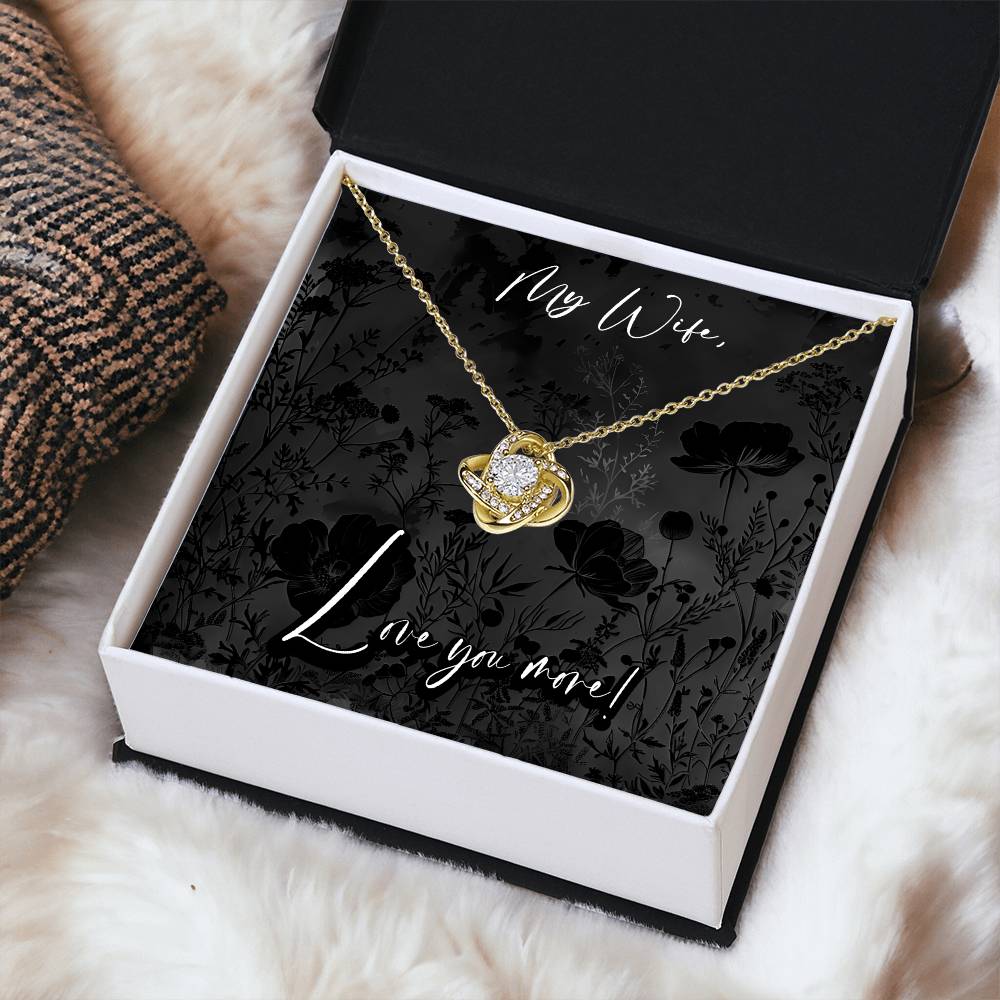 Black Fields - My Wife Pendant Necklace, Anniversary Birthday Gift Christian Mother's Day