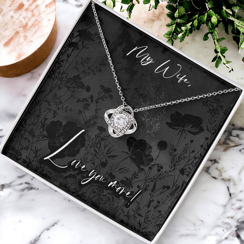 Black Fields - My Wife Pendant Necklace, Anniversary Birthday Gift Christian Mother's Day