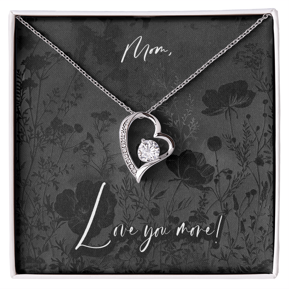 Black Fields - Mother's Day Pendant Necklace, Anniversary Birthday Gift Wife