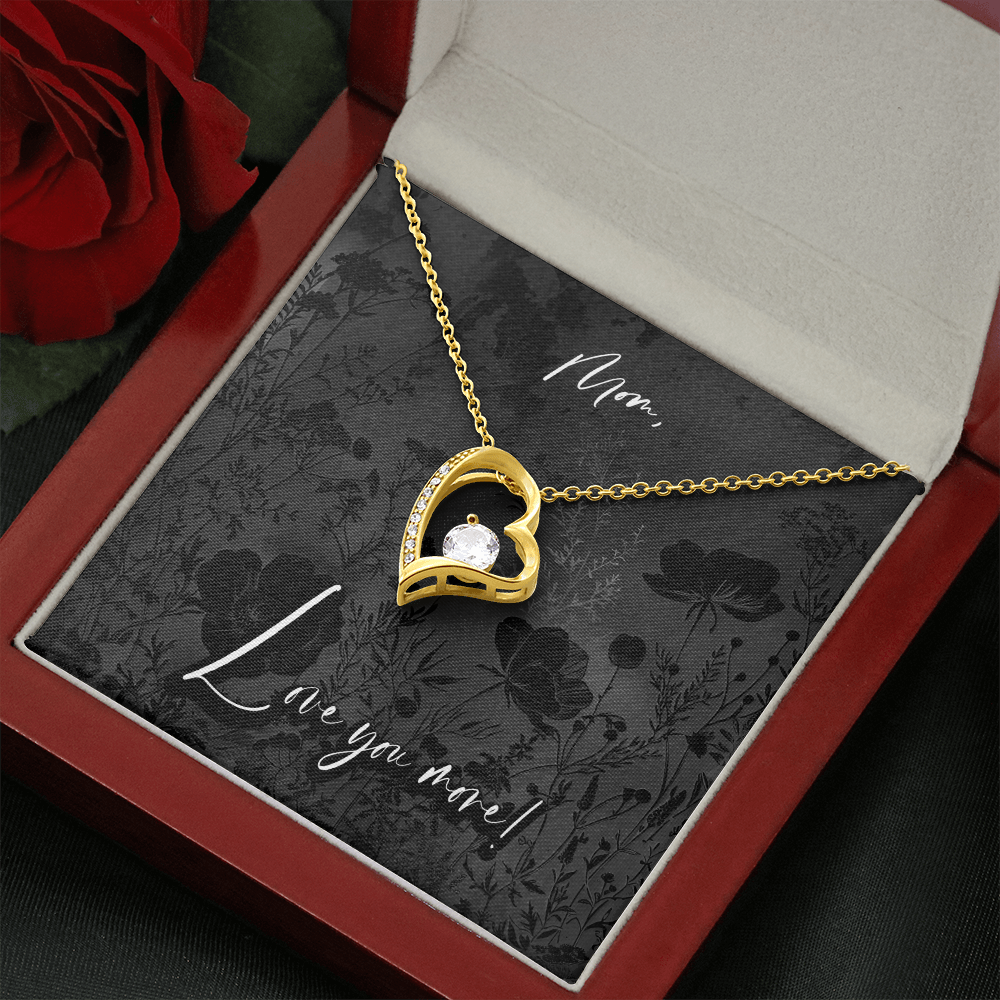 Black Fields - Mother's Day Pendant Necklace, Anniversary Birthday Gift Wife
