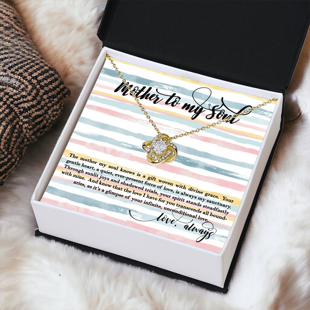 Mother's Day to My Soul Pendant Necklace Birthday Wife Gift