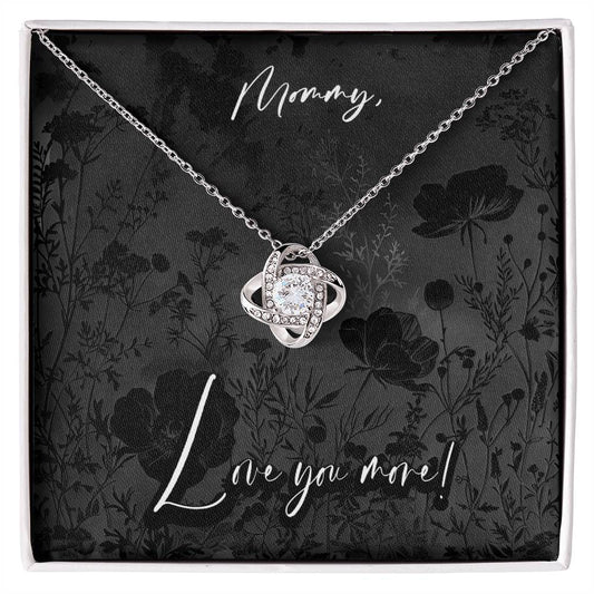 Black Fields - Mommy Pendant Necklace, Anniversary Birthday Gift Wife Christian Mother's Day