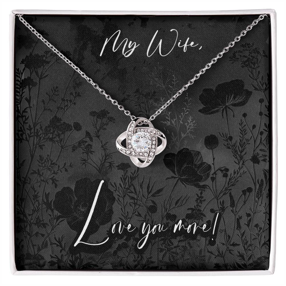 Black Fields - My Wife Pendant Necklace, Anniversary Birthday Gift Christian Mother's Day