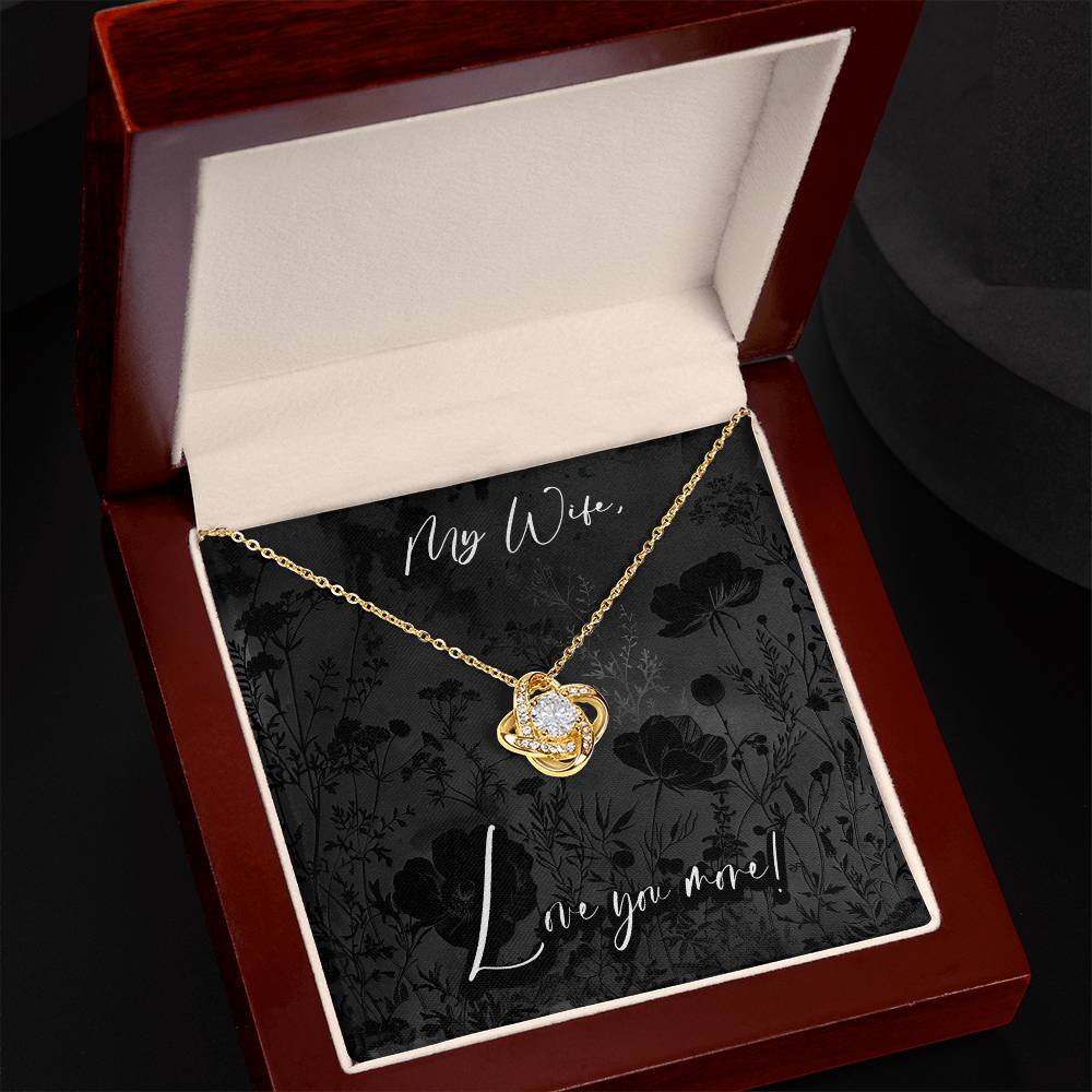 Black Fields - My Wife Pendant Necklace, Anniversary Birthday Gift Christian Mother's Day