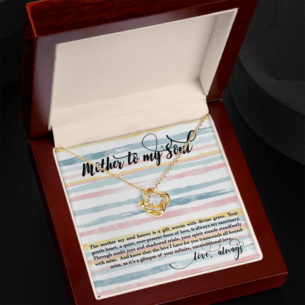 Mother's Day to My Soul Pendant Necklace Birthday Wife Gift