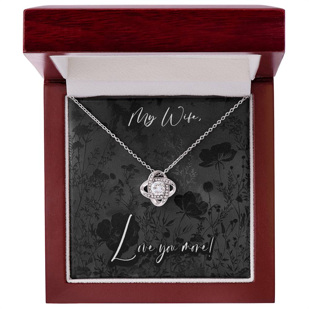 Black Fields - My Wife Pendant Necklace, Anniversary Birthday Gift Christian Mother's Day