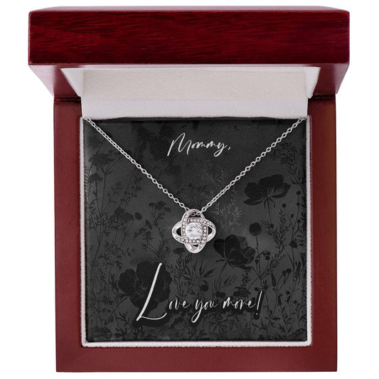 Black Fields - Mommy Pendant Necklace, Anniversary Birthday Gift Wife Christian Mother's Day