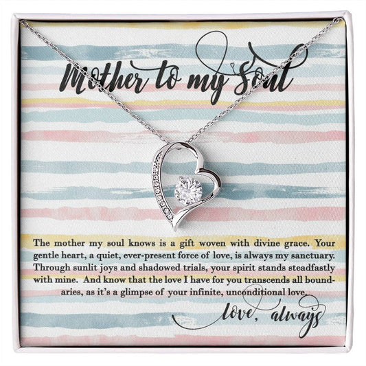 Mother's Day to My Soul Pendant Necklace Birthday Wife Love Gift